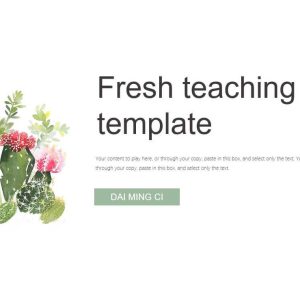Fresh Cactus Teaching Plan - mallivetv